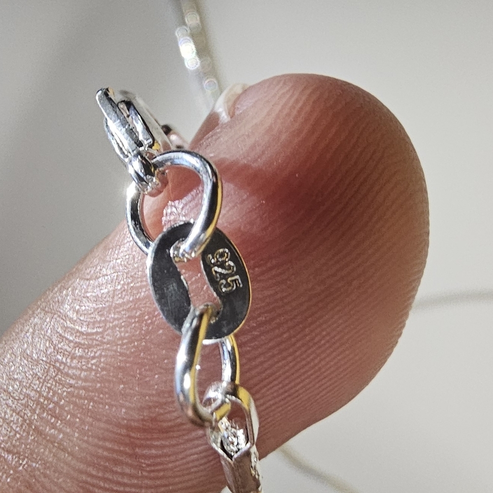 Vintage Sterling Silver 925 Snake Chain - Picture 4 of 7